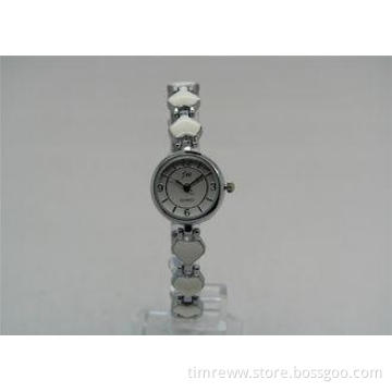 Custom logo Vogue Ladies Bracelet Watch round alloy case he